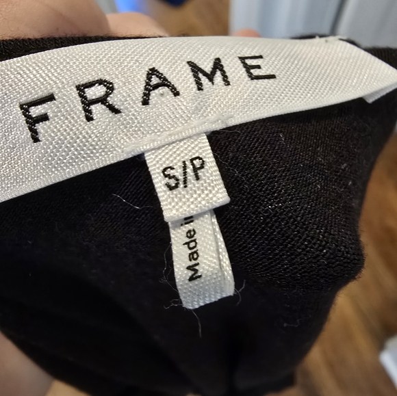 Frame modal spandex black babydoll top small - Picture 3 of 3